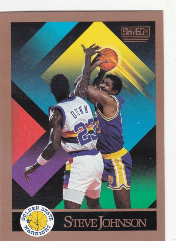 1990 SkyBox NBA Golden State Warriors Steve Johnson Trading Card #DubNation