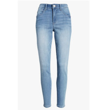 WIT  WISDOM Light Blue Artisanal Ab-Solution Luxe High Waist Ankle Skinny 16