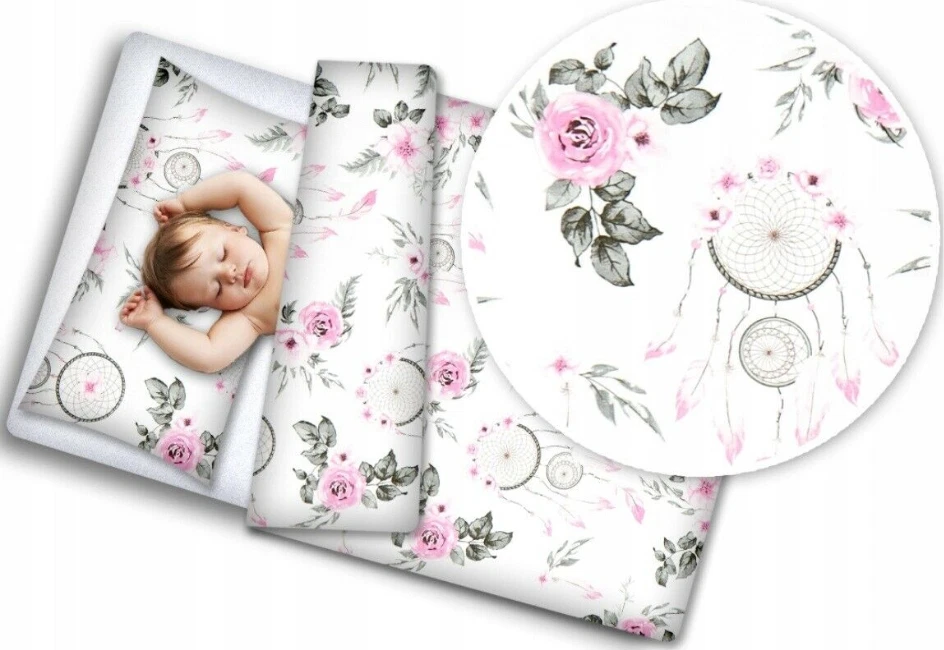 Baby Bedding Set 120x90 Pillowcase Duvet Cover 2pc Fit Cot Dream
