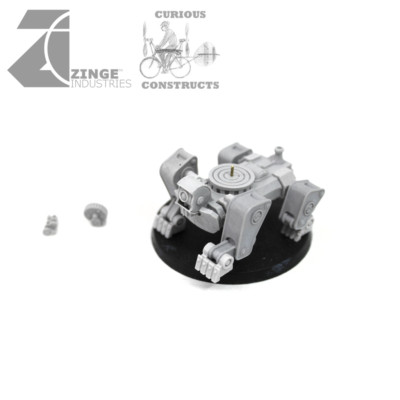 Zinge Industries Steampunk Walker Mobile Gun Platform only X3 Battery S-ART08