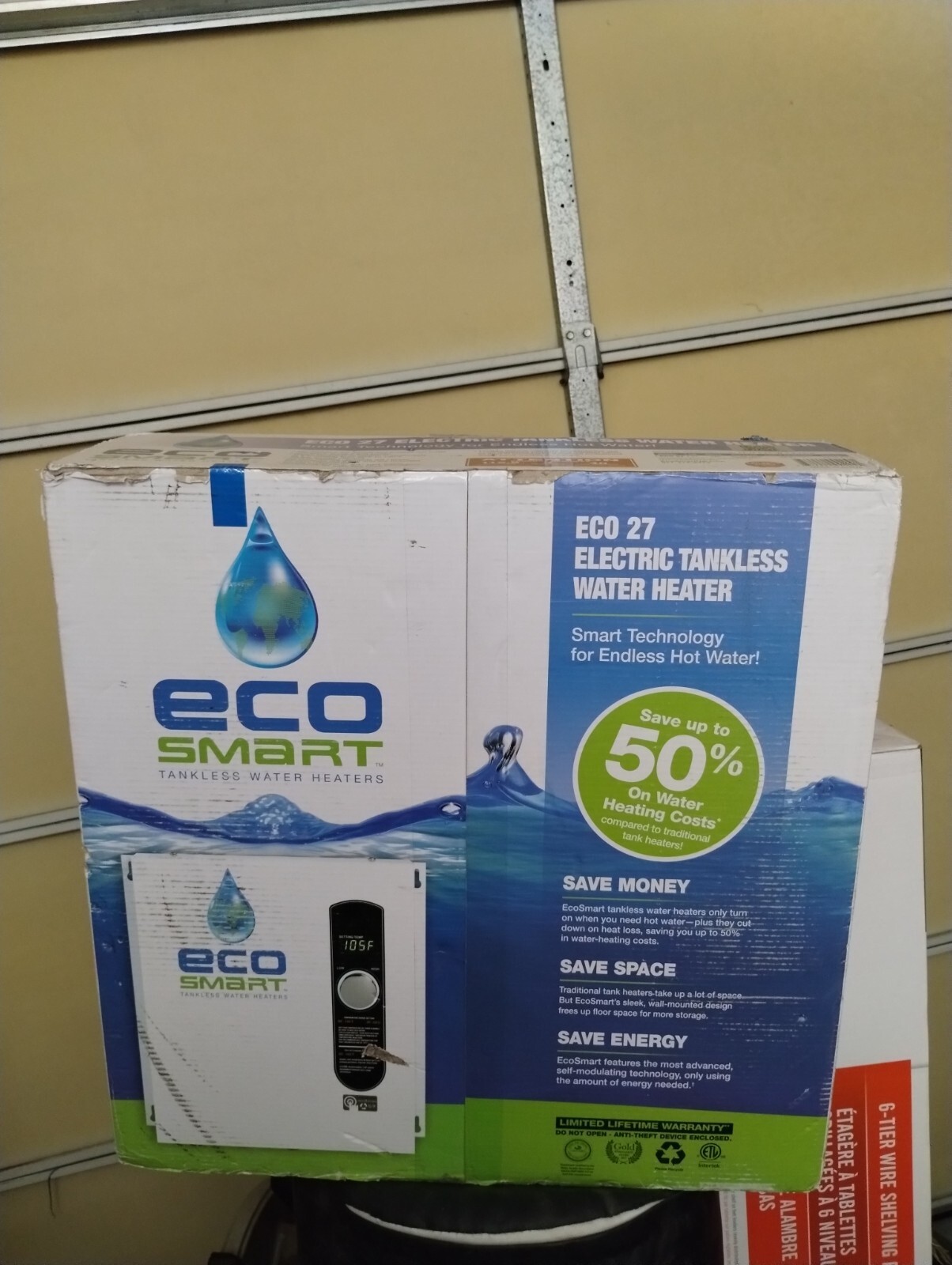EcoSMART 240V Single Phase 27kW Tankless Electric Water Heater ECO 27 NEW  IN BOX 854920002091 | eBay