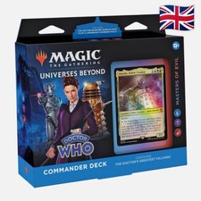 Doctor WHO Commander Deck Masters of Evil - NEW CIB - Magic The Gathering MTG