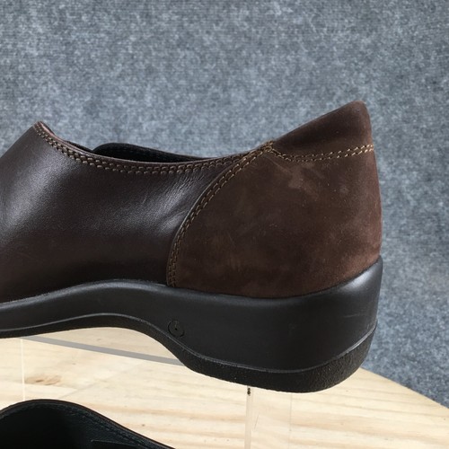 Zapatos Stonefly para mujer 8 mocasines sin cordones cuero marrón punta redonda informales cómodos - Imagen 6 de 23