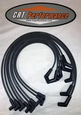 BBC CHEVY 396-427-454-502 HEI BLACK 8mm SPARK PLUG WIRES 45 DEGREE ENDS - USA