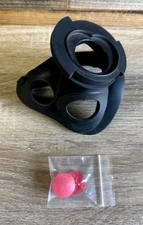 3M Scott Fire and Safety AV-3000 HT Nosecup with Red Valve Medium 201127-02