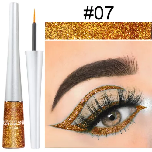Matita eyeliner colorata 24 ore liquido alto pigmento lunga durata eye liner penna gel - Foto 102 di 110
