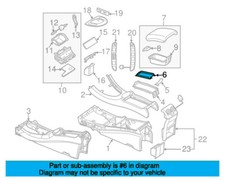 Mercedes-Benz CLK-Klasse C209/A209 Konsole hinten Matte A2096830408