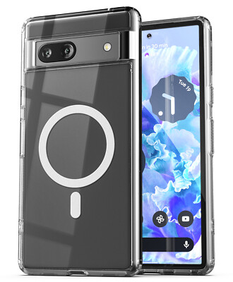 Google Pixel 7a Magnetic Case, Compatible with MagSafe Charging