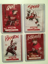 4 DETROIT RED WINGS 2019-2020 HOCKEY POCKET SCHEDULES 4 DIFFERENT PLAYERS - NEW 