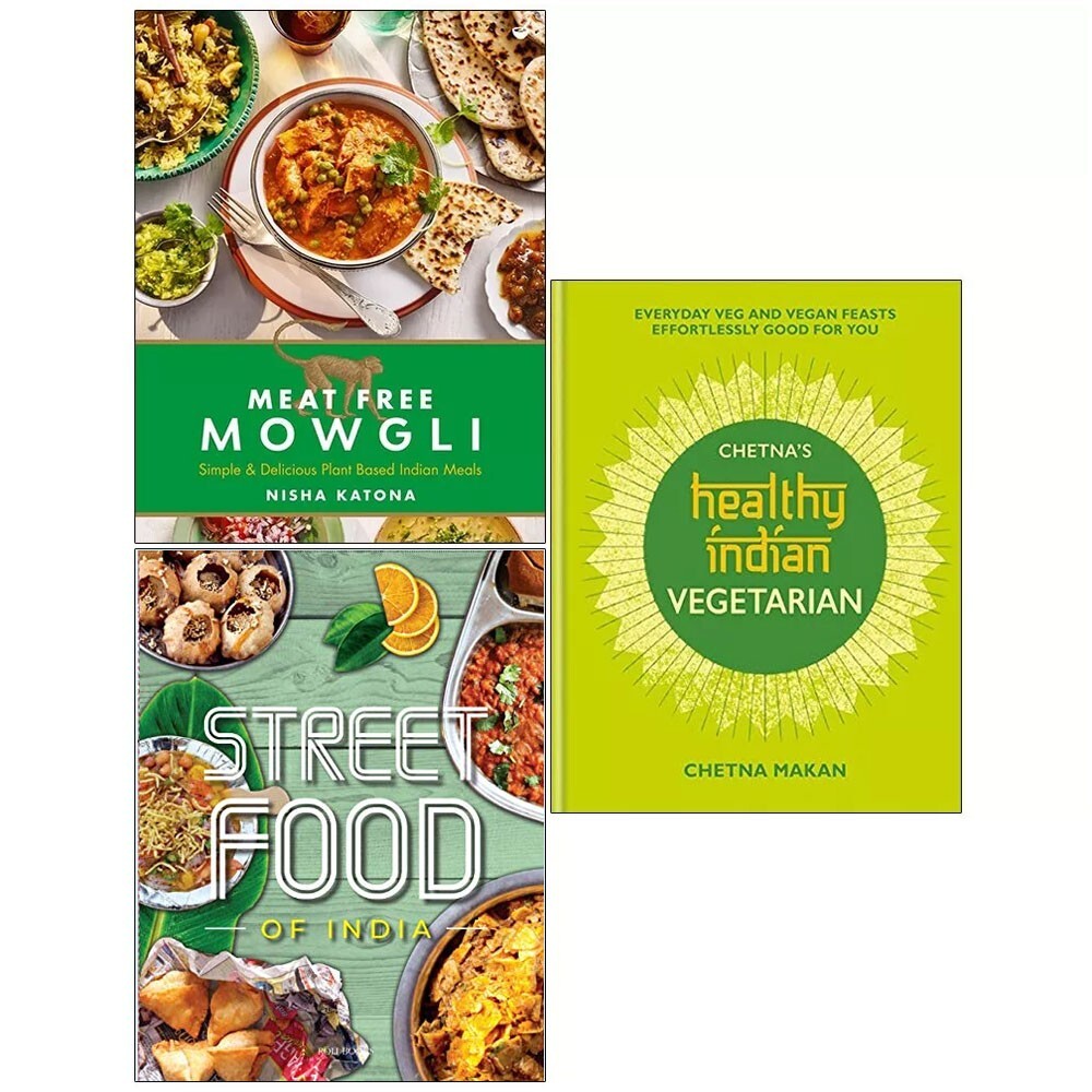 Meat Free Mowgli, Fresh Easy Indian Street Food, Chetna's Healthy 3 Books Set