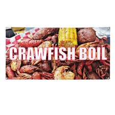 Vinyl Banner Multiple Sizes Crawfish Boil Outdoor Advertising Printing Outdoor