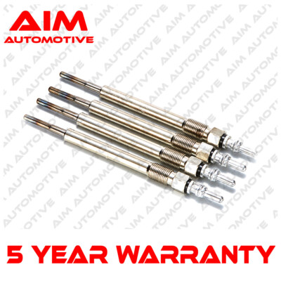 AIM 4x Diesel Heater Glow Plugs Fits VW Golf (Mk6) 1.6 TDI Diesel (2009-2012)
