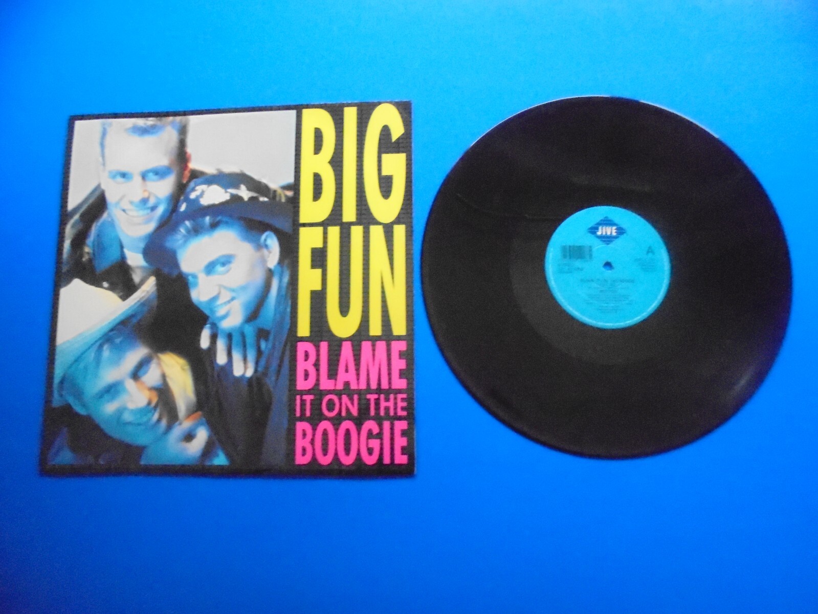 BIG FUN - Blame It On The Boogie - 1989 UK 3-track 12"" vinyl single EX/G