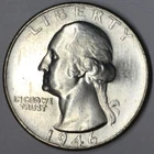 1946-S 25C Washington Quarter BU Uncertified #