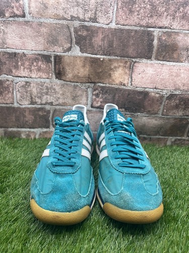 Adidas SL72 Originals UK 11 Mens Trainers - Emerald Green/White - Picture 4 of 12