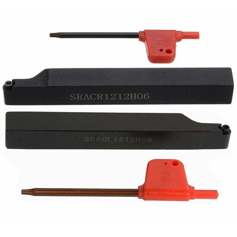 2PC Right+Left hand 12mm SRACR1212H06 SRACL1212F06 lathe turn tool