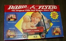 VINTAGE WOODEN TOY WAGON RADIO FLAYER Model 5 NEW IN BOX