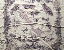 Vtg NEW ZEALAND souvenir handkerchief scarf 36 x 32 NZ kiwi kia ora here ra