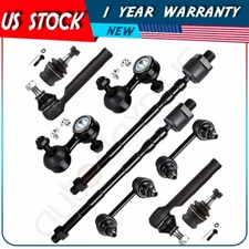 10Pcs Ball Joints Steering Tie Rod End Sway Bar For 05-09 Subaru Legacy Outback