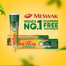 Dabur Meswak India’s No-1 Fluoride Free Toothpaste - 200g (Pack of 2)