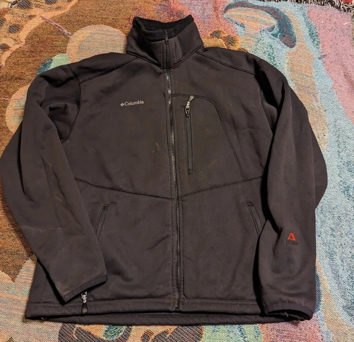 Colombia Jacket - Black - Mens L Size - Water Resistant Men's Interchange