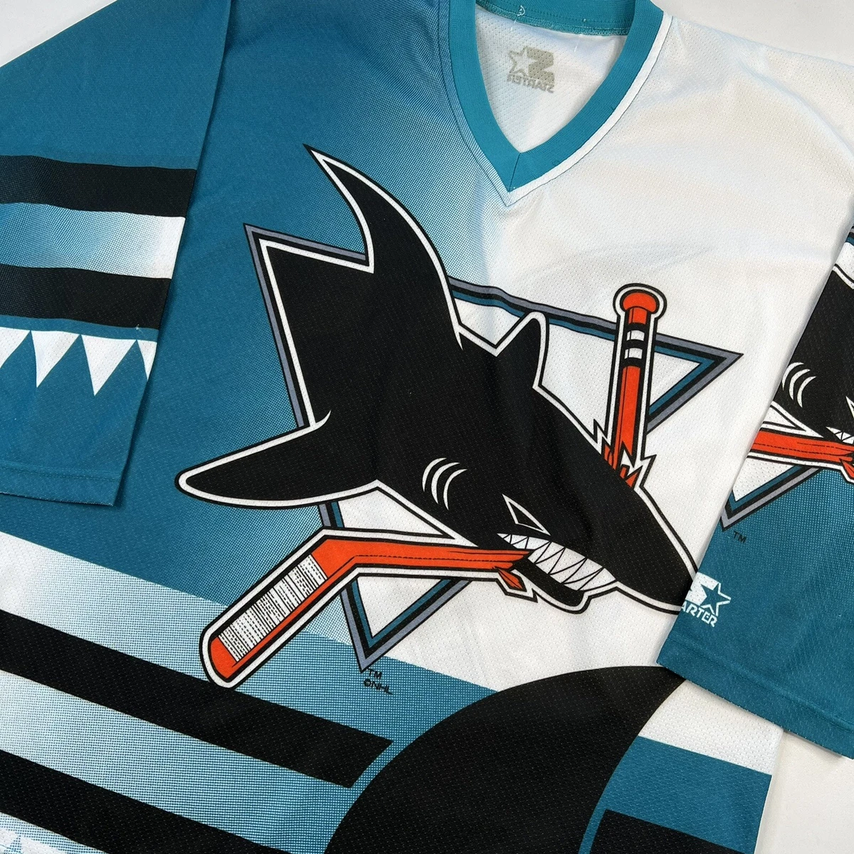 Vintage 1990's Team Nike San Jose Sharks Jersey Sz. XL