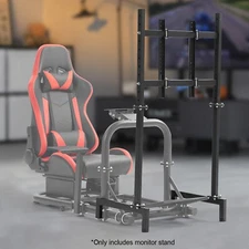 Marada Monitor Stand Fit Large Tube Racing Simulator Cockpit Stand (27-65IN TV)