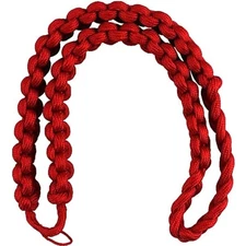 US Army Artillery Shoulder Cord Scarlet Red For Military JROTC Honor Guard