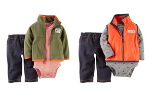 Download Carter's Baby Boys 3PC Microfleece Mock Vest Bodysuit ...