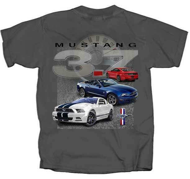 PONY Ford MUSTANG 3.7 Automobili SPORTS Auto da Corsa Convertibles T Shirt FMM37 GY