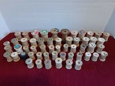 VINTAGE (54) WOODEN SPOOLS NO THREAD- Variety of Sizes