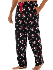 Fruit of the Loom Boston Terrier Christmas Microfleece Sleep Pajama Pant 2XL-5XL