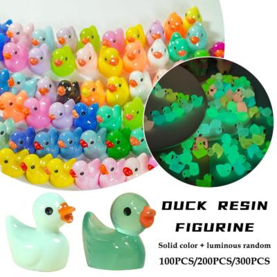 60 Pcs Mini Resin Spiderweb Ducks - Tiny Duck Figures For Decor, Crafts, Dollhouse, Party Favors, 0.79 Inch Size
