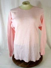 Basic Editions Long Johns Top Thermal Base Layer Womens Size XL Pink NWOT
