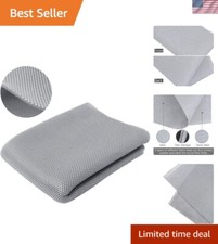 Acoustically Transparent Speaker Grill Cloth - Dustproof 55 x 20 in Gray Fabric