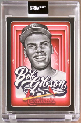 TOPPS PROJECT 2020 #372 BOB GIBSON by MISTER CARTOON 1959 CARDINALS ** FREE SHIP