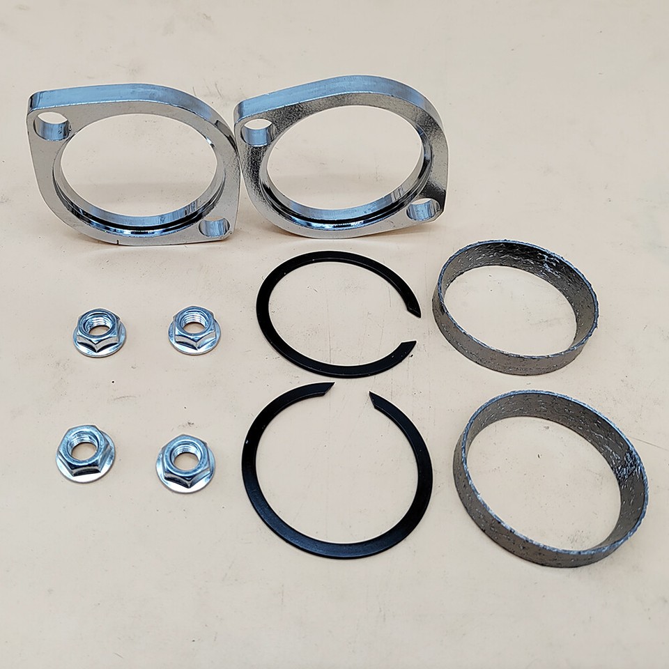 Big Twin Exhaust Gasket Set Exhaust Flange Install Kit For Harley Big Twin | 1984-2022 Models | Includes Flanges, Gaskets, Nuts, Washers Harley Exhaust Used - Foto 10