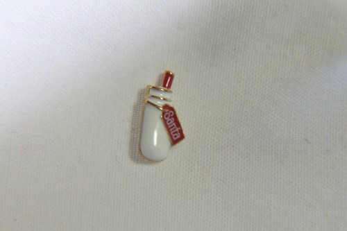 Origami Owl Charm (new) GLASS OF MILK W/ SANTA TAG