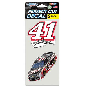 New-NASCAR-Kurt-Busch-41-HAAS-2-Pack-Die-Cut-Decals