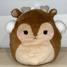 Squishmallows Fuzz-A-Mallows 30cm Darla Brown Plush Reindeer