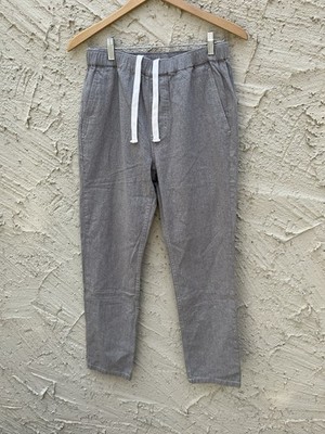 Outerknown Hemp Organic Cotton Pants Mens S Heather Grey Drawstring