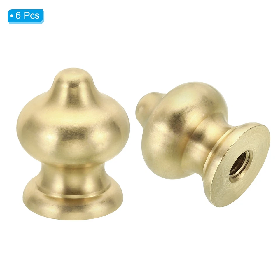 6pcs 1/4-27 Lamp Finial Ball Cap Knob Lamp Shade Harp Top Screw Nut Decoration Foto 3 de 4