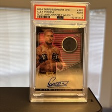 2024 Topps Midnight UFC - Relic Autographs Twilight #RCA-APE Alex Pereira /99 