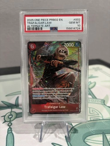One Piece Trafalgar Law (Alternate Art) PRB02-002 Premium Booster PSA 10