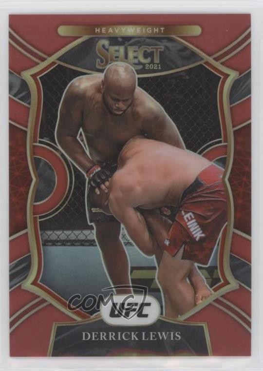 2021 Panini Select UFC Concourse Red Prizm 93/99 Derrick Lewis #22 n0c