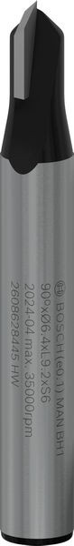 Bosch Pro V-NutfräSer, 90° X Ø 6,4, Schaft 6 Mm-image