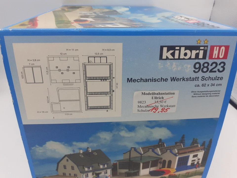 Kibri H0 9823 Mechanische Werkstatt Schulze Bausatz NEU OVP - Bild 3 von 4