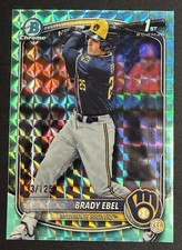 2025 Bowman Draft BRADY EBEL 1st Bowman Aqua Wave Refractor /125 SP