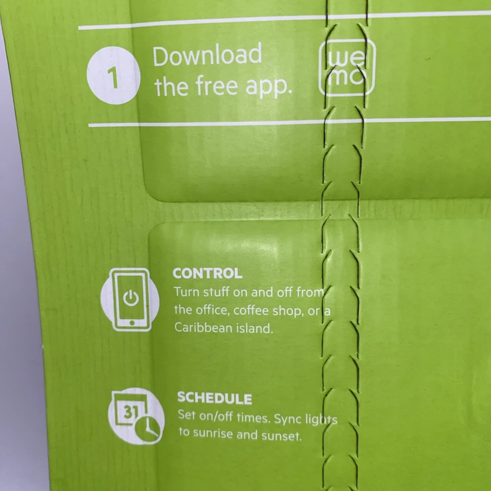 Wemo Smart Plug 2-pack WI-FI Work w/Alexa Google Assistant Nest + NEW Sealed NIB - Image 4 of 4