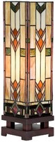 Lumilamp 5LL-6353 Tischlampe Tiffany 15X15X54 Cm E27/Max 1X60W Beige